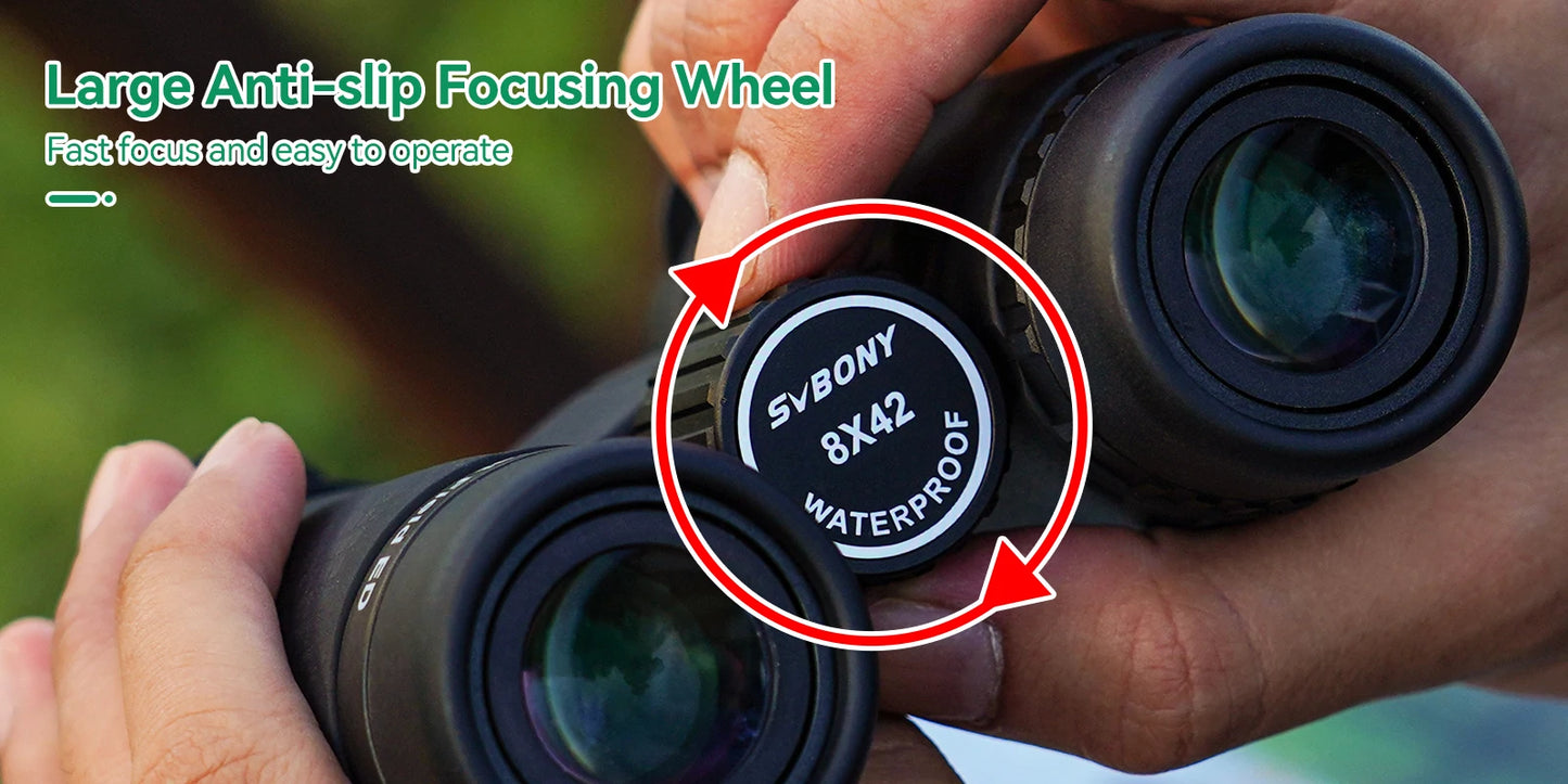 Svbony SA205 Binoculars 8X42/10X42 ED Flat-field Professional IPX7 Waterproof BAK4,Bird Watching,Stargazing,Camping,Astronomy