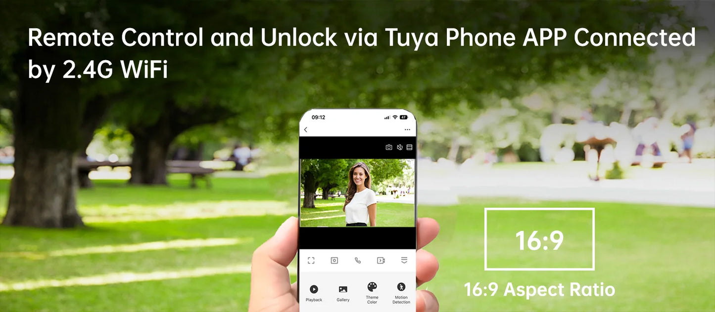 AN 2-Wire 7" Touch Screen Video Intercom Videocitofono WiFi Camera Doorbell Night Vision 1080P RFID Unlock Tuya Smart Home D41