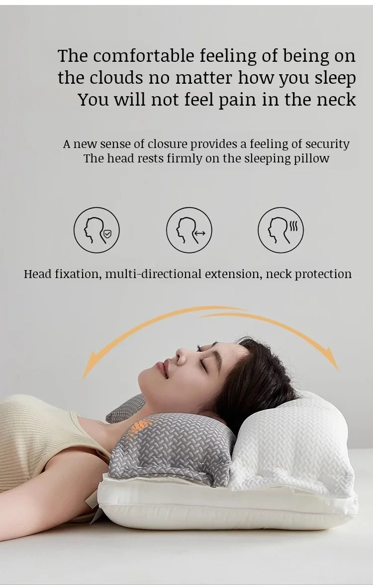 Doublelayer neck pillow special source sleep pillow core sleep aid sound sleep pillow