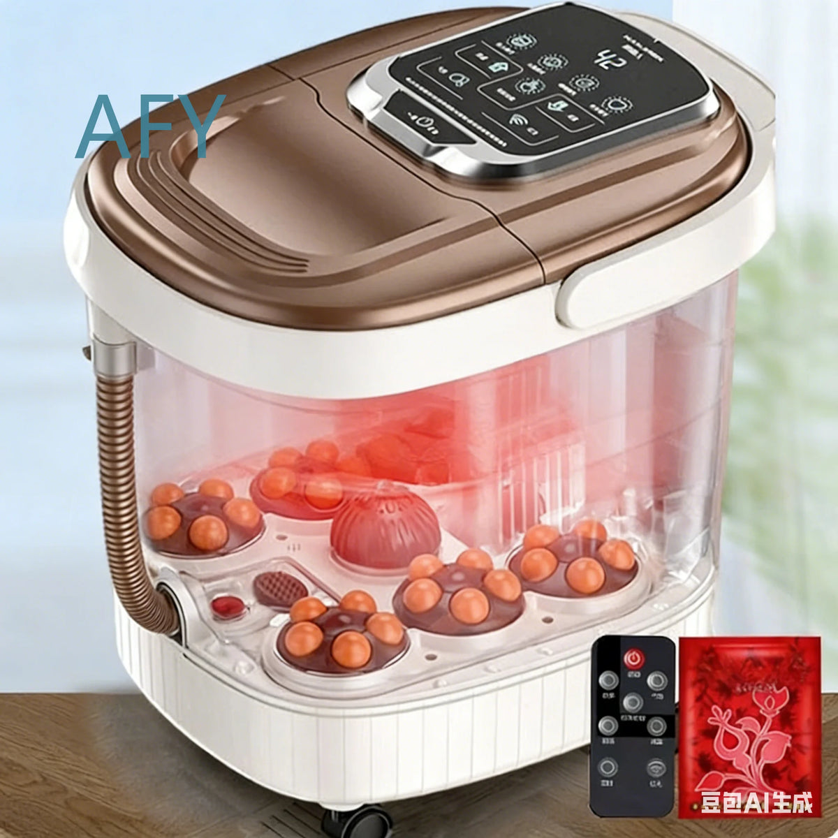Portable Electric Foot Bath Bucket with Heating Constant Temperature and Automatic Massage for Home Use for Foot Spa Machine