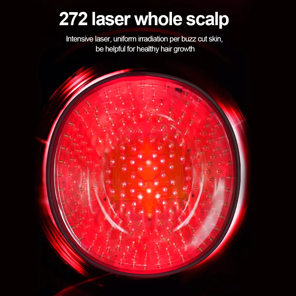 272 Laser Hair Growth Cap LLLT Therapy Red Light Scalp Health Device with Travel Bag for Hair Regrowth And Scalp Care