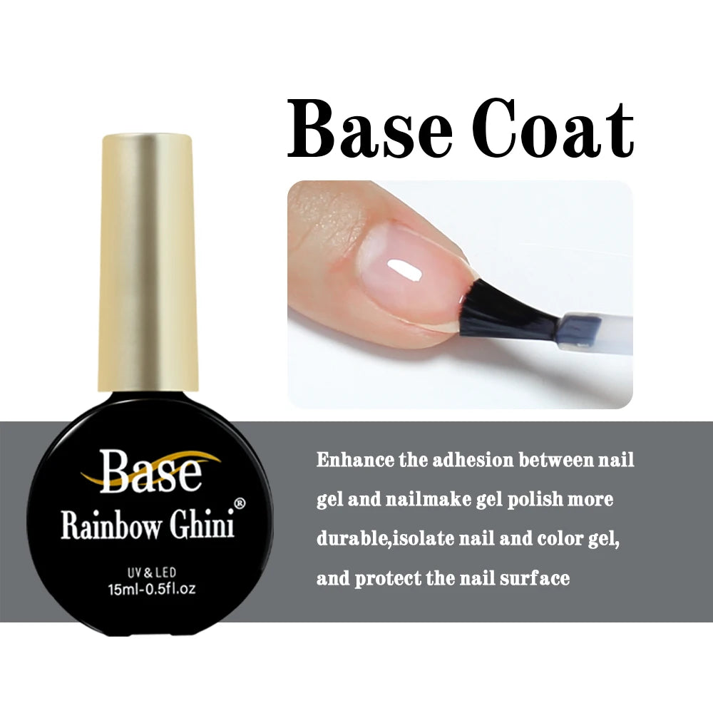 Rainbow Ghini 15ml Glitter Dark Red Gel Nail Polish Semi-Permanent Varnish UV Pale Red Nail Gel Art Supplies for Professionals