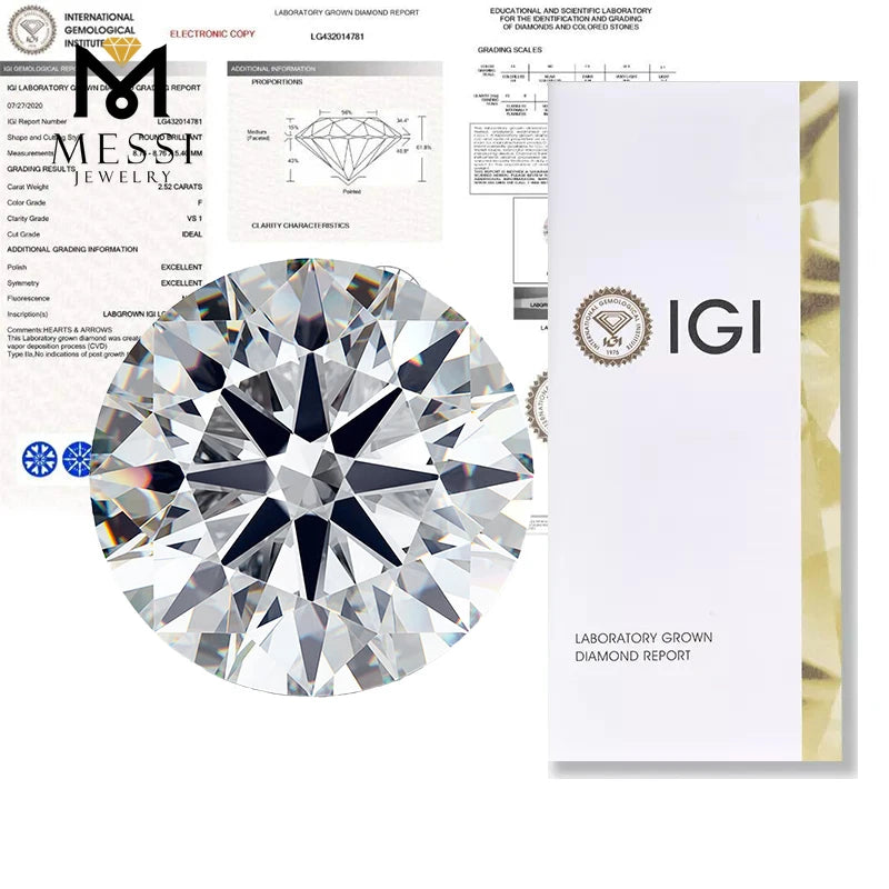 Diamanti Lab Grown Taglio Brillante da ct 3,00 a ct 7,00