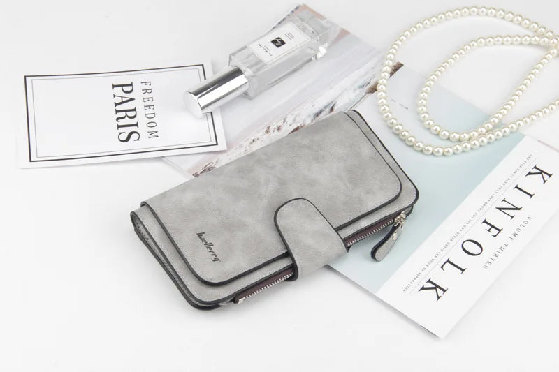Baellerry High Quality Long Women's Wallet Buckle Multiple Card Slots Mobile Phone Bag Hand-held Bag Card Holders