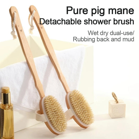 Detachable Shower Brush for The Back Bathroom Brush Back Dry Brushing Body Body Exfoliating Massage Shower