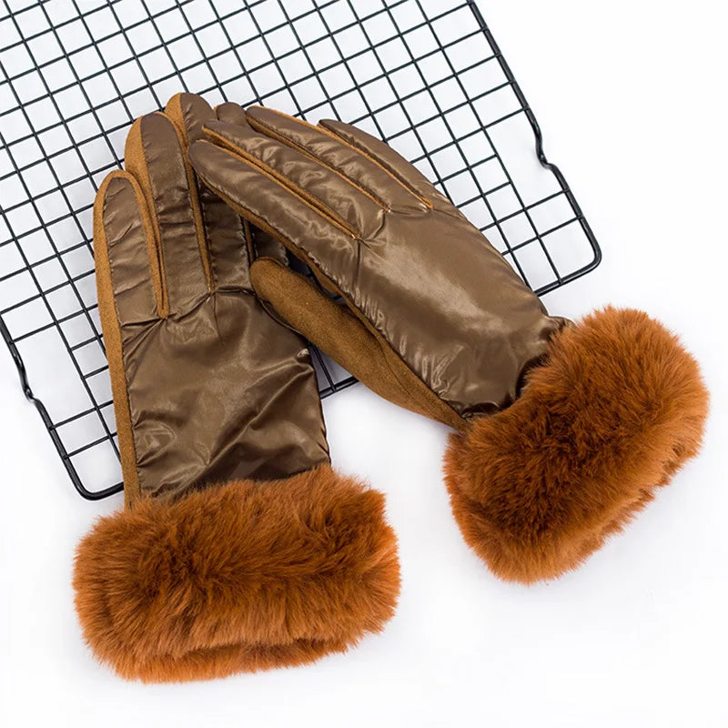 Guanti Touch Screen in Camoscio e Raso