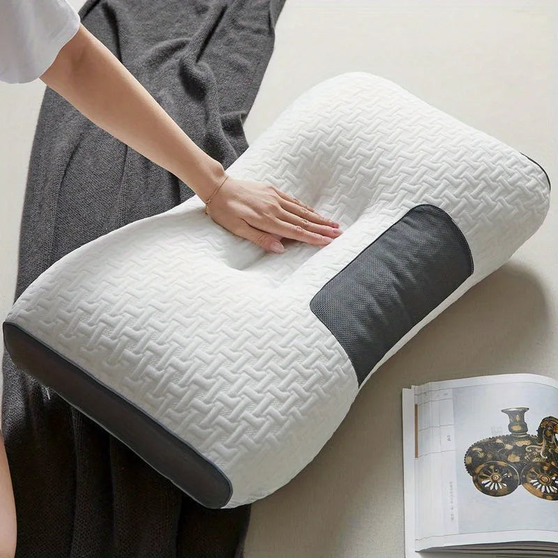 Honeycomb Waffle Pillow Insert - Breathable Massage Texture for Neck & Back Support, Moisture-Wicking Polyester