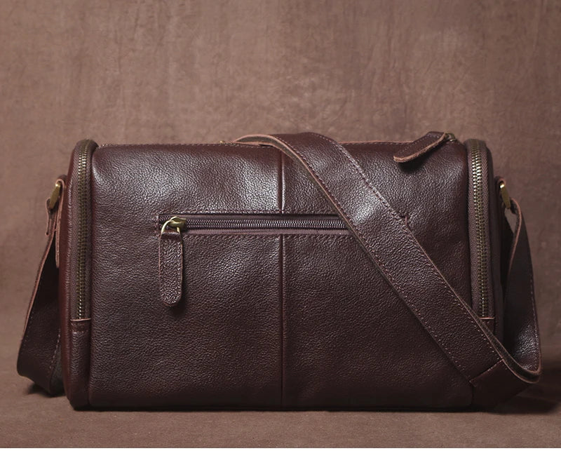 GURO Higher Quality Genuine Leather Shoulder Bag Men's Party Deluxe Crossbody Vintage Top Cowhide multicompartment Messenger Bag