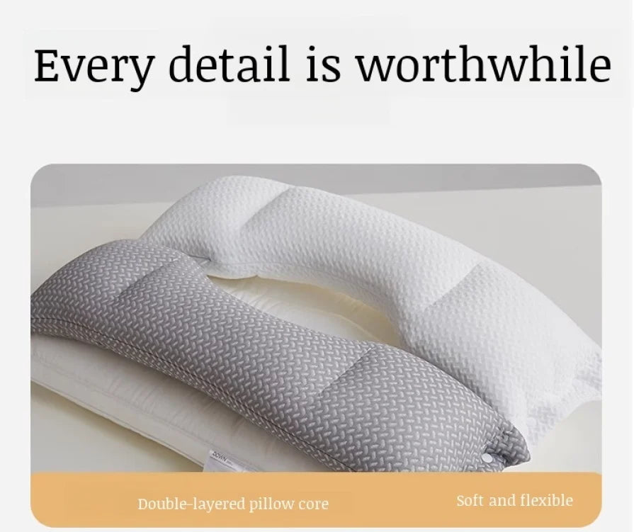 Doublelayer neck pillow special source sleep pillow core sleep aid sound sleep pillow