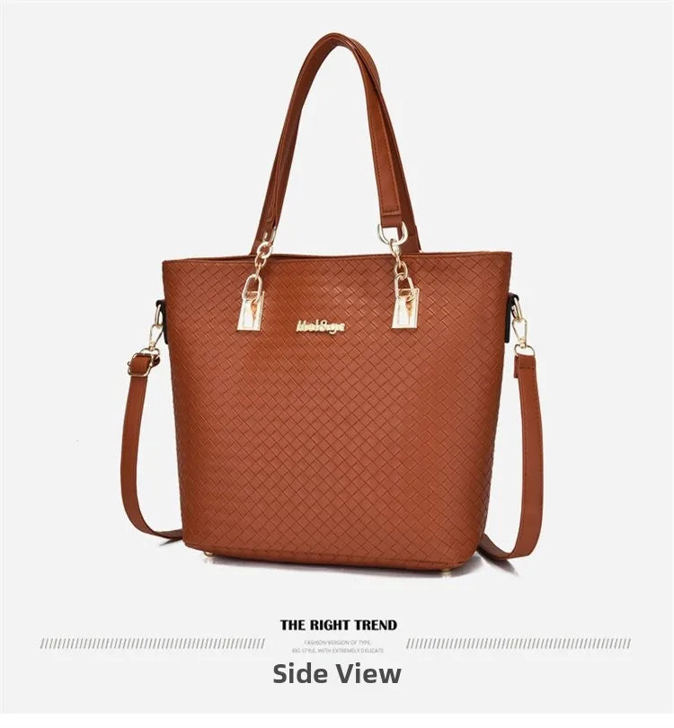 Fashionable Urban Simple Large Capacity Mother-Daughter Shoulder Bag Women's Handbag Set Six Pieces Crossbody Handbag