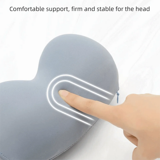Solid Color Mini Sleeping Neck Pillow Portable Detachable Slow Rebound Pillow Lightweight Elasticity Neck Guard Pillow Home Use