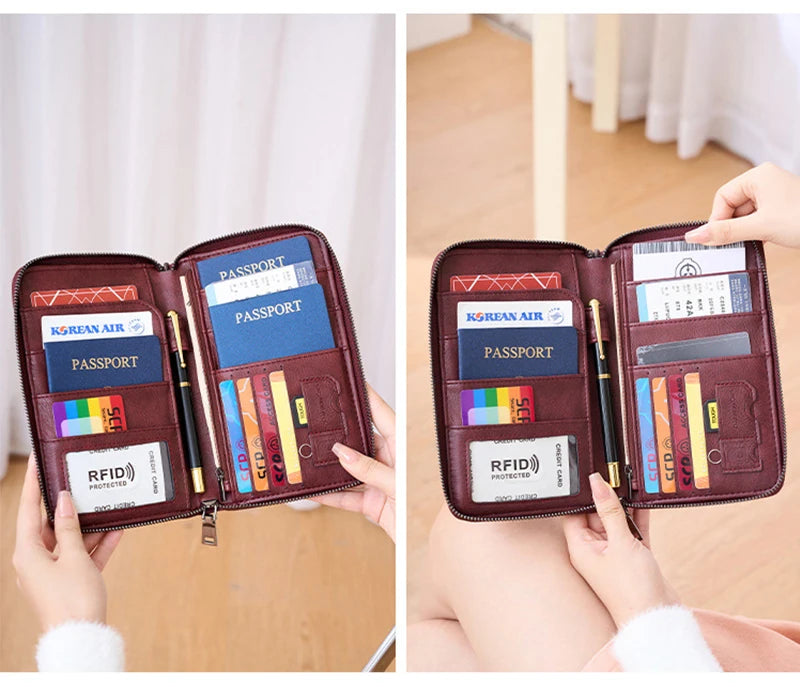 Porta Passaporto con Tecnologia RFID