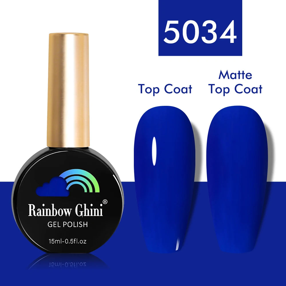 Rainbow Ghini 15ml Glitter Dark Red Gel Nail Polish Semi-Permanent Varnish UV Pale Red Nail Gel Art Supplies for Professionals