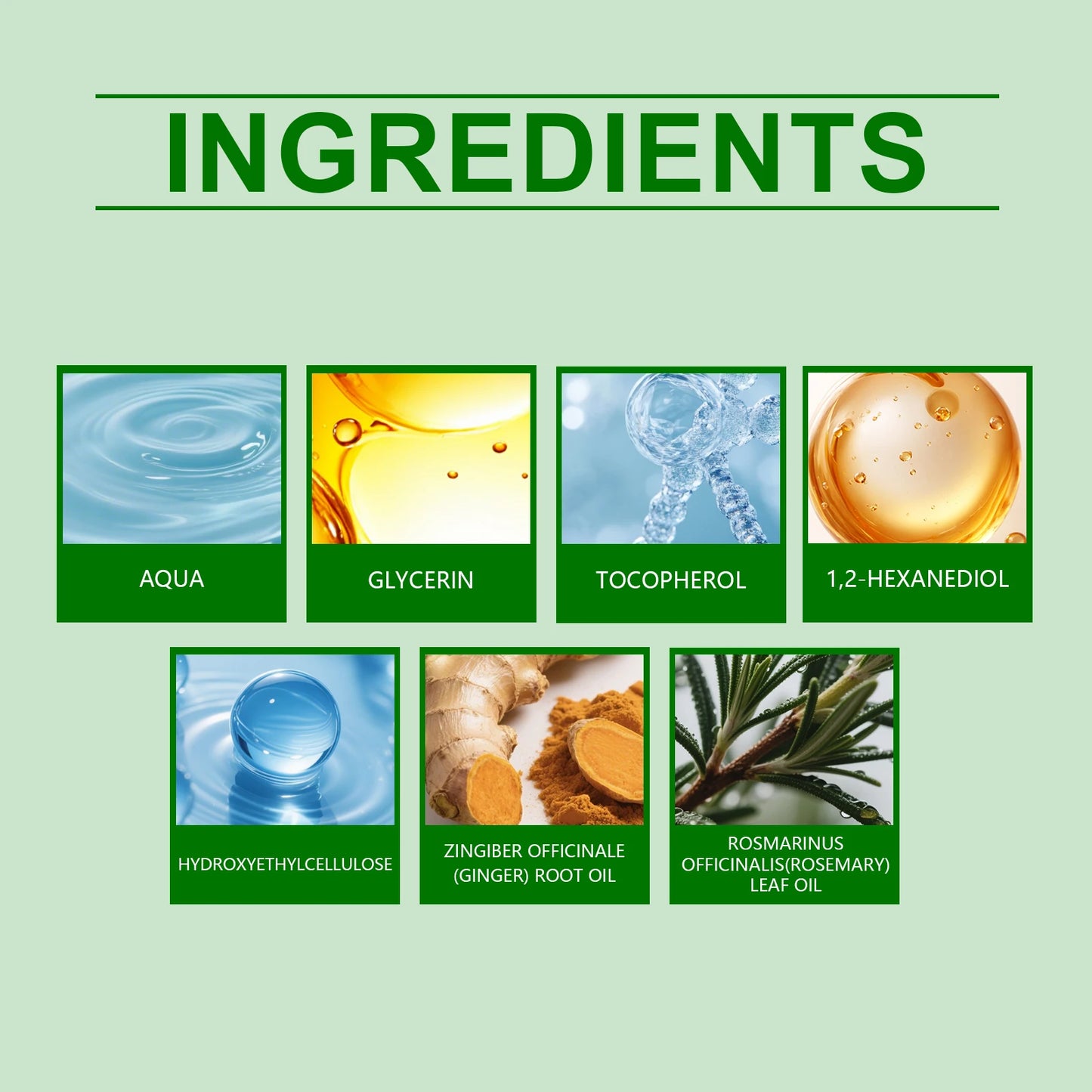 Ginger Hair G-rowth Roll-On Serum Essential Oil Repair Damaged Prevent Hair Loss Soften Hair Strengthen Hair Roots Hair ScalpOil