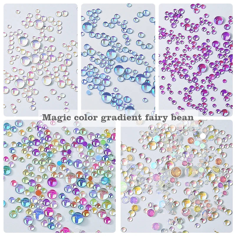 Set di Strass in Resina Acrilica per Nail Art