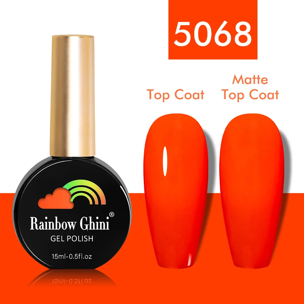 Rainbow Ghini 15ml Glitter Dark Red Gel Nail Polish Semi-Permanent Varnish UV Pale Red Nail Gel Art Supplies for Professionals