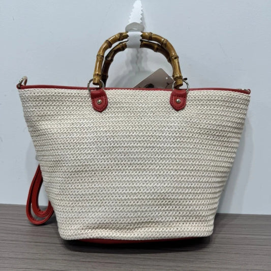 2025 New Summer Handmade Rattan Bag For Women Vintage Bamboo Handle Tote Clutch Bag Lady Boho Straw Beach Shoulder Crossbody Bag