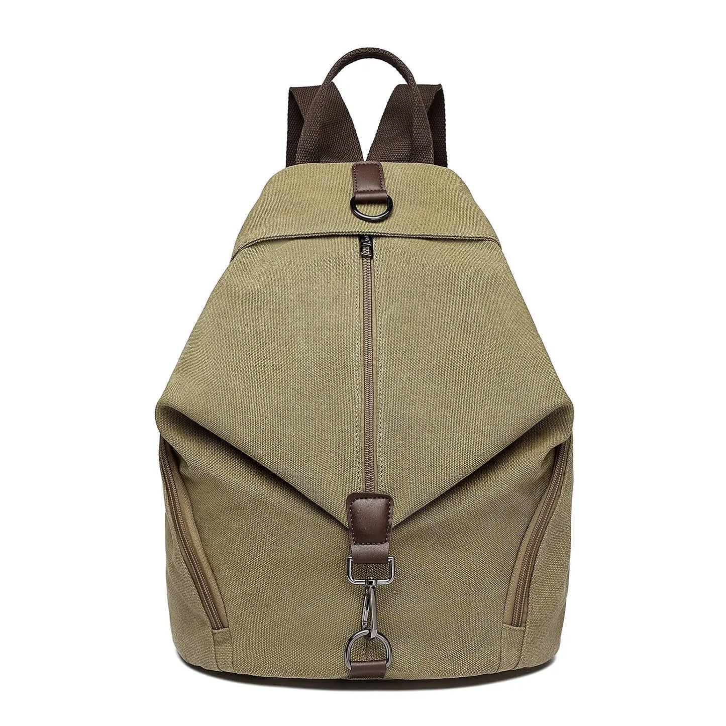 KONO Canvas Backpack WOMEN'S Vintage Daypack shoulder bag Large Shoulder Backpack travel bag for Travel Outdoor & School