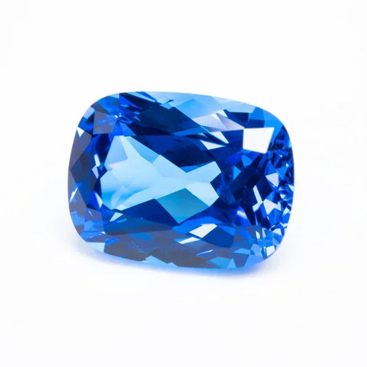 Lab Grown Cobalt Spinel Rectangular Cushion Shape Cut VVS1 DIY Charms Ring Necklace Earrings  Materials Certificate