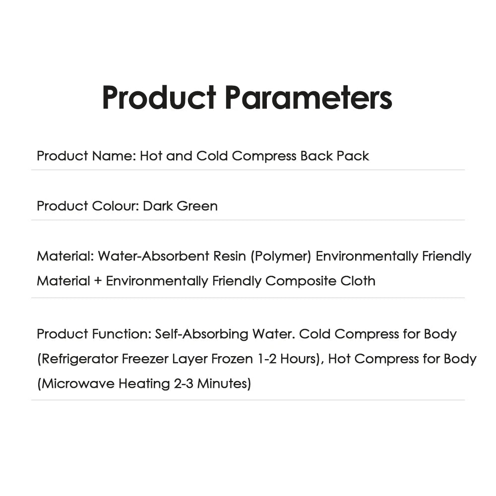 Large Ice Pack Reusable Hot Cold Gel Pack For Sports Muscle Strain Back Knee Shoulder Hot and Cold Compress Ice Bag