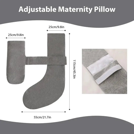 H-shaped Pregnancy Pillow Adjustable ,Maternity Pillow for Side Sleepers,Pregnancy Body Pillow with Lumbar & Abdominal Support