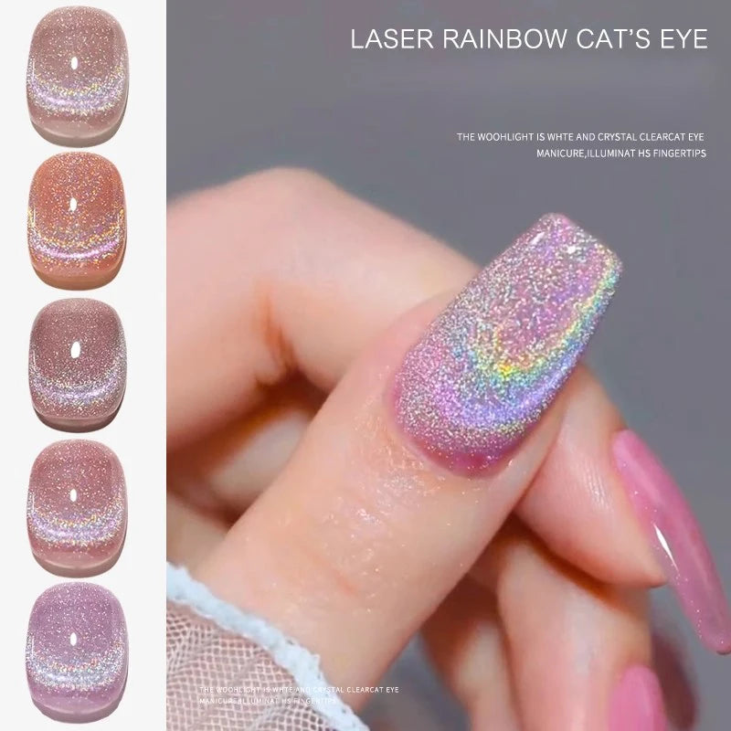 Cat Eye Gel Nail Polish - Magnetic Gel Set, Semi-permanent Varnish with Color, Gel Polish Set