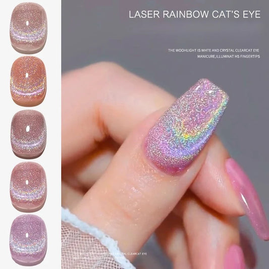 Cat Eye Gel Nail Polish - Magnetic Gel Set, Semi-permanent Varnish with Color, Gel Polish Set