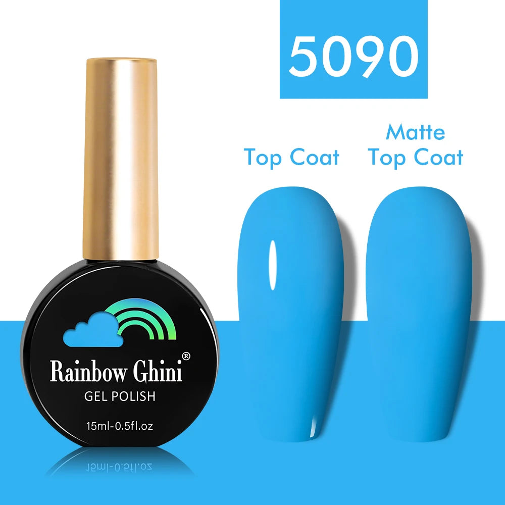 Rainbow Ghini 15ml Glitter Dark Red Gel Nail Polish Semi-Permanent Varnish UV Pale Red Nail Gel Art Supplies for Professionals