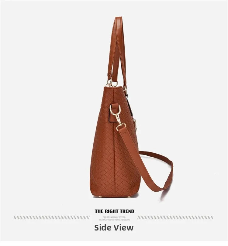 Fashionable Urban Simple Large Capacity Mother-Daughter Shoulder Bag Women's Handbag Set Six Pieces Crossbody Handbag