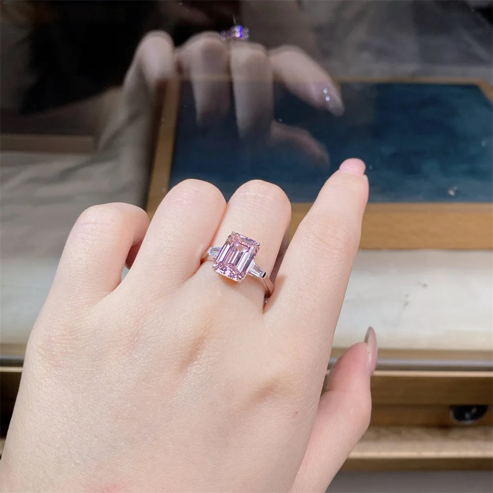 Collezione di Anelli con Zaffiri Rosa creati in Laboratorio