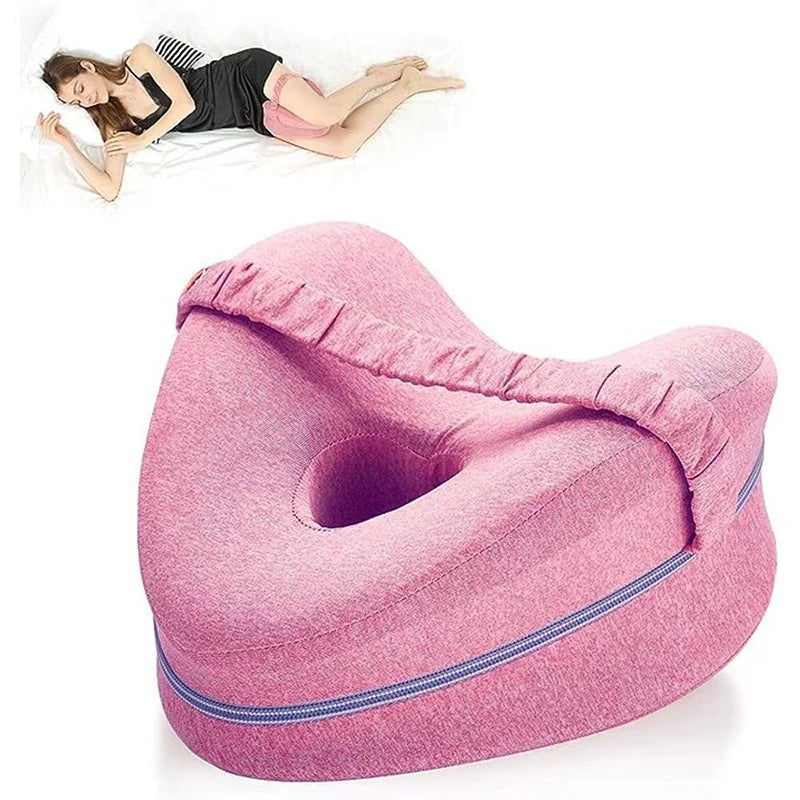 Memory Cotton Leg Pillow Ergonomic  Leg Support Pillow Relieve Hip Pain Sciatica Leg Alignment Pillow Removable and Washable