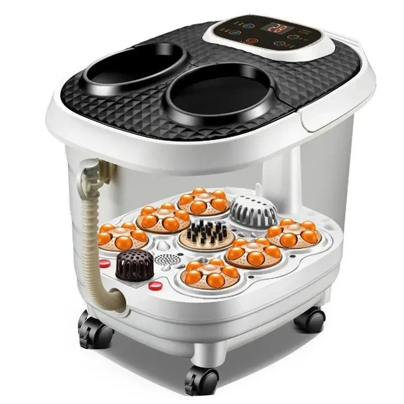 Smoked Foot Bath Full Automatic Electric Heating Washbasin Foot Massage Machine Deep Bucket Foot Bather Home Pedicure Machine