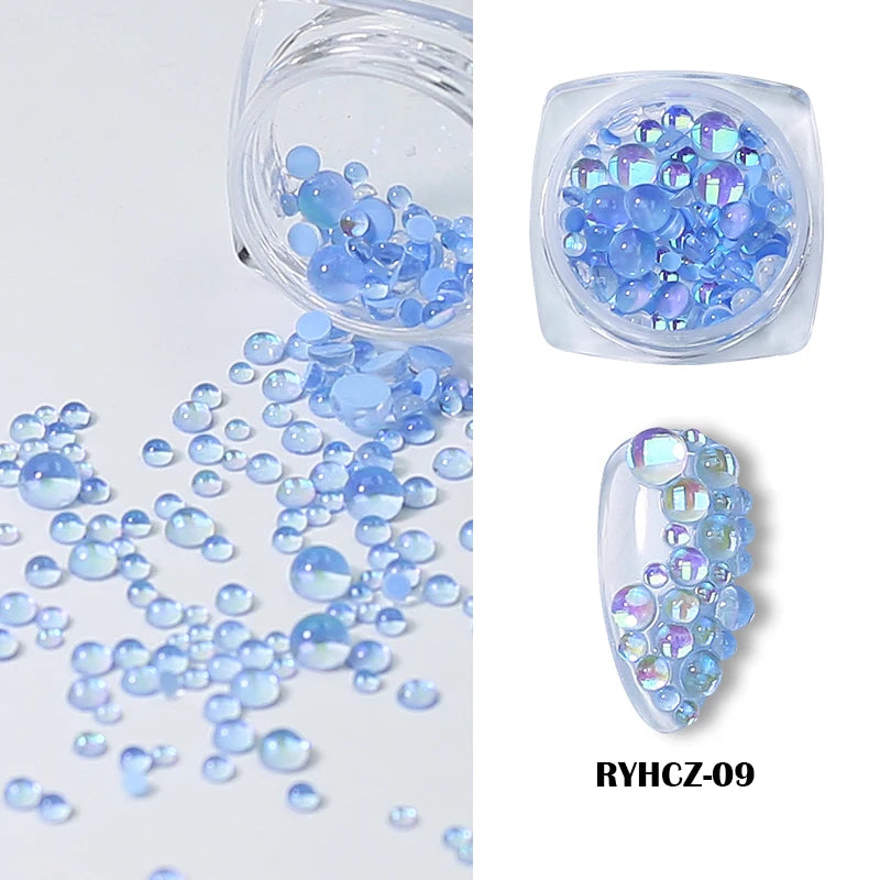 Set di Strass in Resina Acrilica per Nail Art
