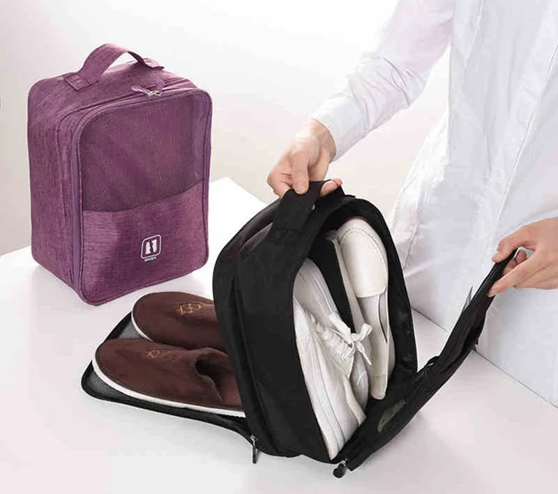 Women Portable Travel Shoe Bag Waterproof Men Shoes Storage Bags Home Shoe Closet Organizer Travel Accessories