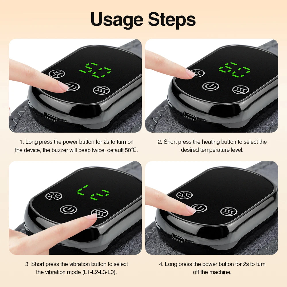 Electric foot and hand massager can vibrate and heat the ankles and ankles, and the bracket joints are portable, which can relax