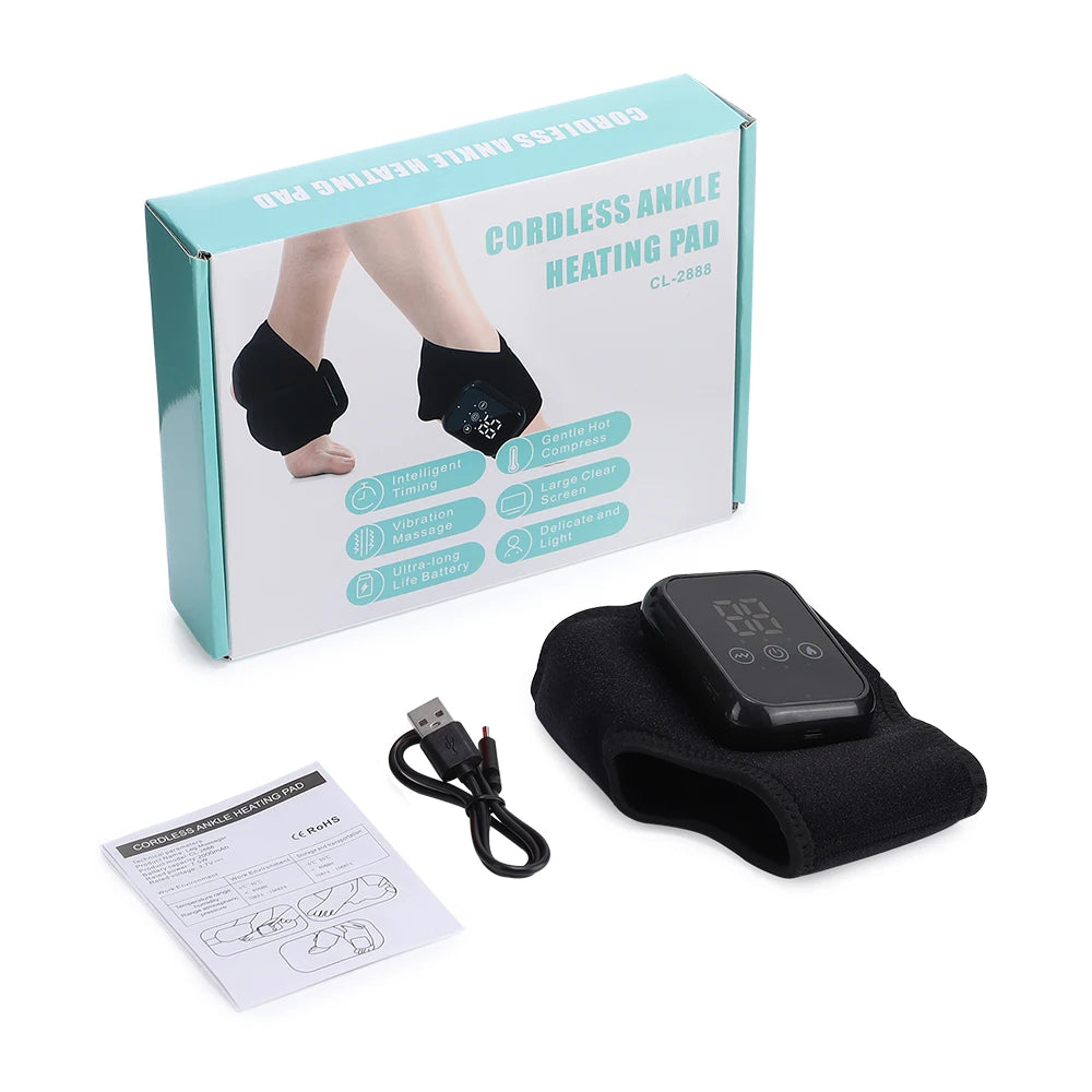 Electric foot and hand massager can vibrate and heat the ankles and ankles, and the bracket joints are portable, which can relax