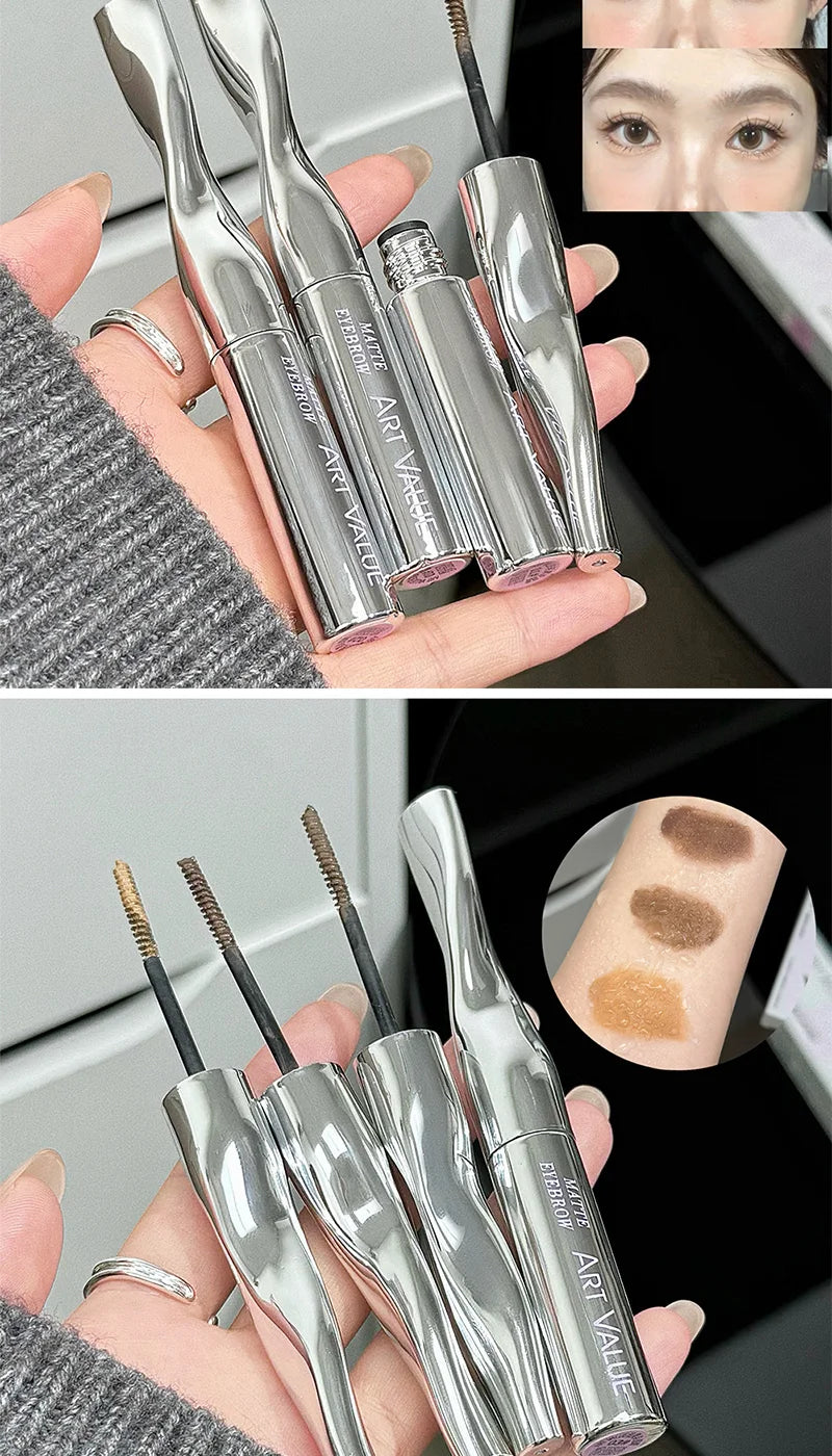 Art Value Eyebrow Dye Cream, Korean-style light brown matte eyebrow light makeup, natural makeup application,natural makeup look