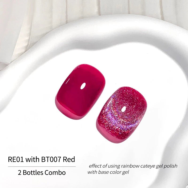 Cat Eye Gel Nail Polish - Magnetic Gel Set, Semi-permanent Varnish with Color, Gel Polish Set