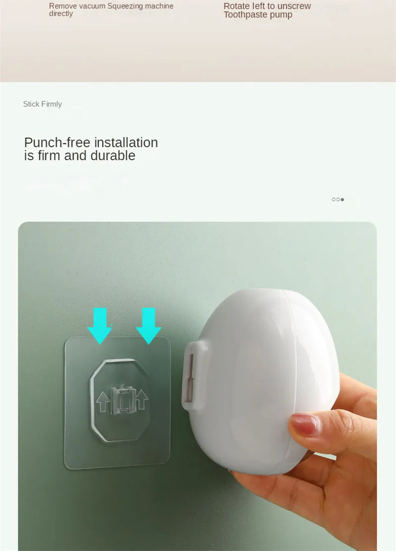 Cartoon Toothpaste Dispenser Automatic Toothpaste Squeezer New Wall-Mount Holder Toothbrush Rack Bathroom Washroom  Accessories