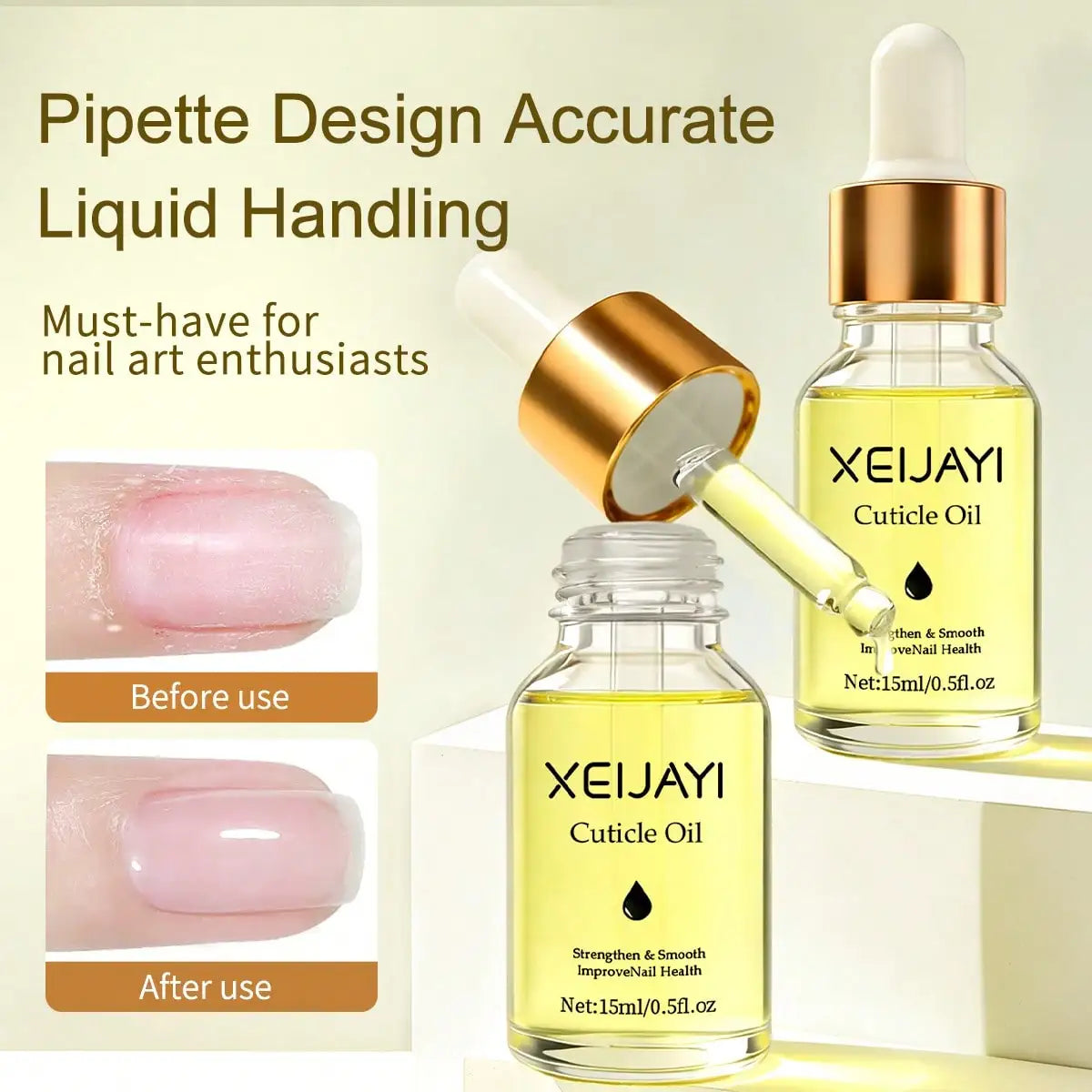 1pc 15ml Nail Nourishing Keratinum Care Oil Nail Nourishing Care Keratinum Moisturizing Anti Backlash Nail Edge Nail Care Tool