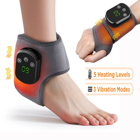 Electric foot and hand massager can vibrate and heat the ankles and ankles, and the bracket joints are portable, which can relax