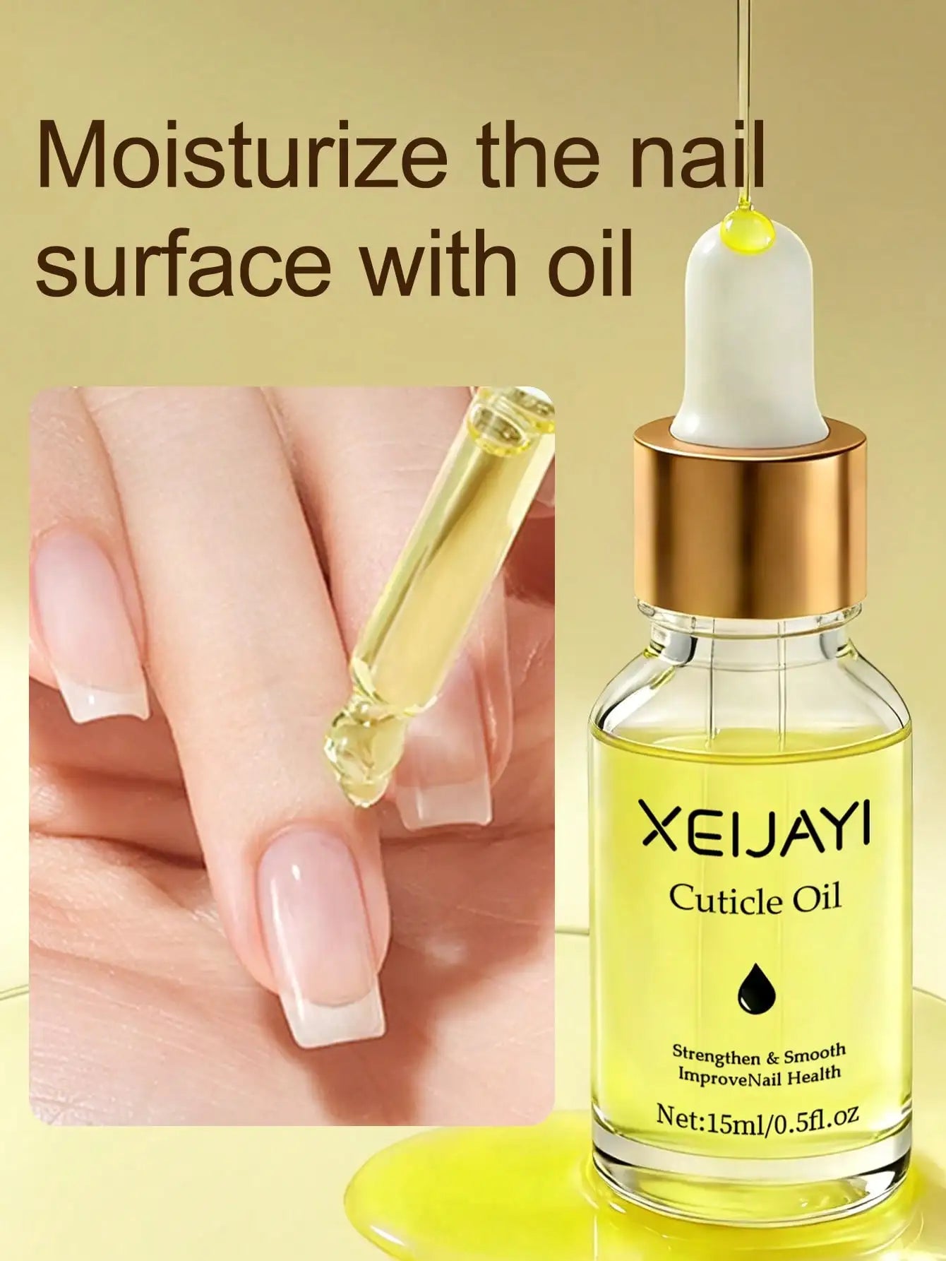 1pc 15ml Nail Nourishing Keratinum Care Oil Nail Nourishing Care Keratinum Moisturizing Anti Backlash Nail Edge Nail Care Tool