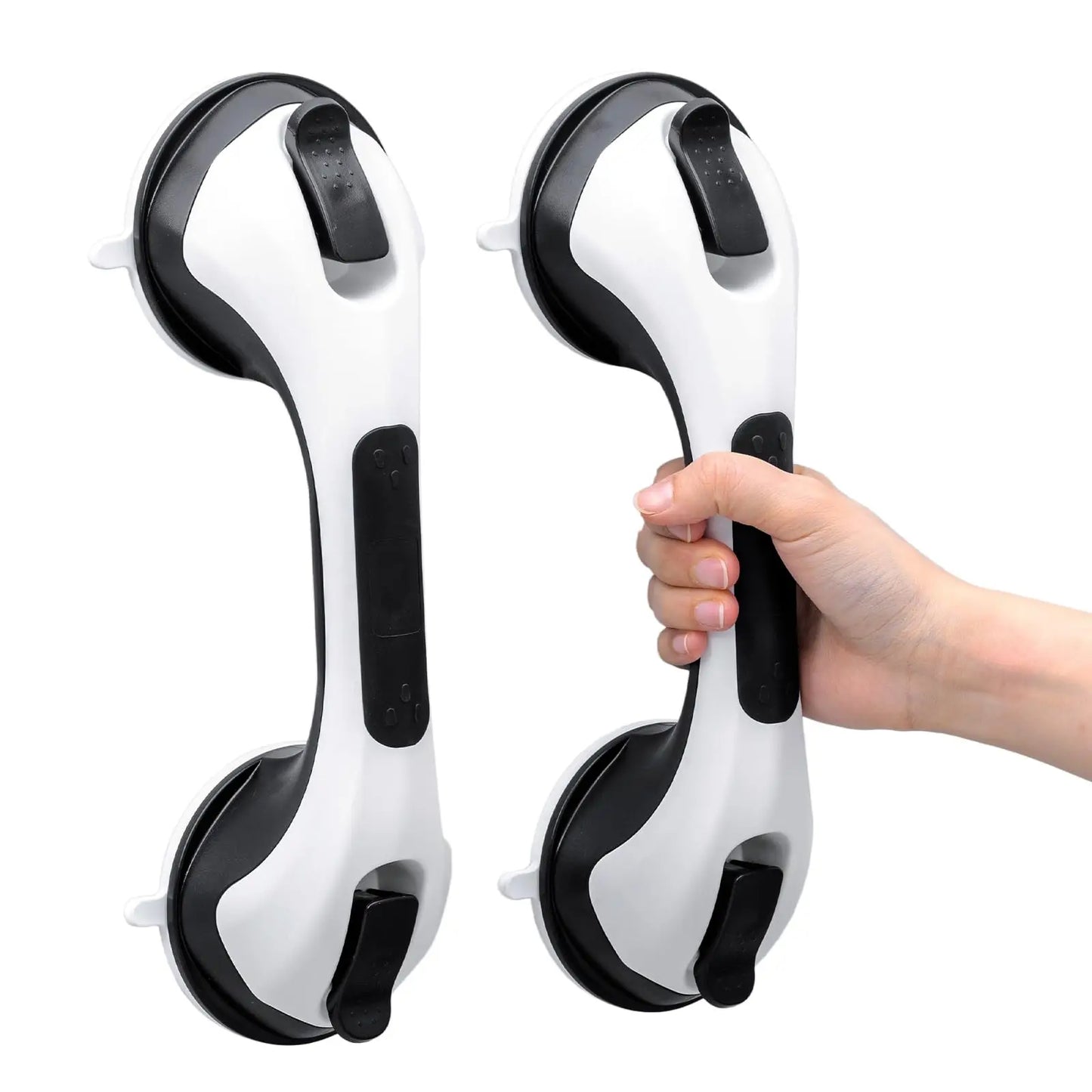 TAILI 1/2pcs Shower Grab Bars for Seniors Suction Cup 12 inch Grab Bars for Shower and Bathroom, Safety Handle for Children