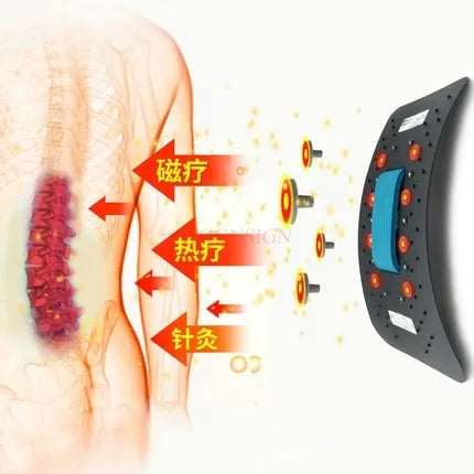 Lumbar soothing device correction traction stretch magnetic therapy lumbar support massage spine lumbar support