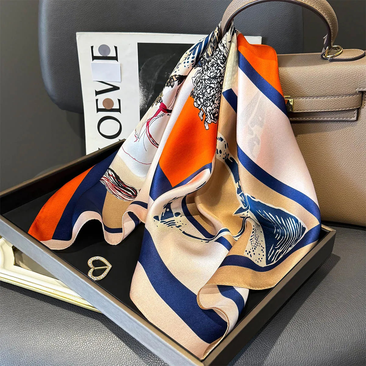 Foulard in Seta di Gelso a Stampe Fantasia