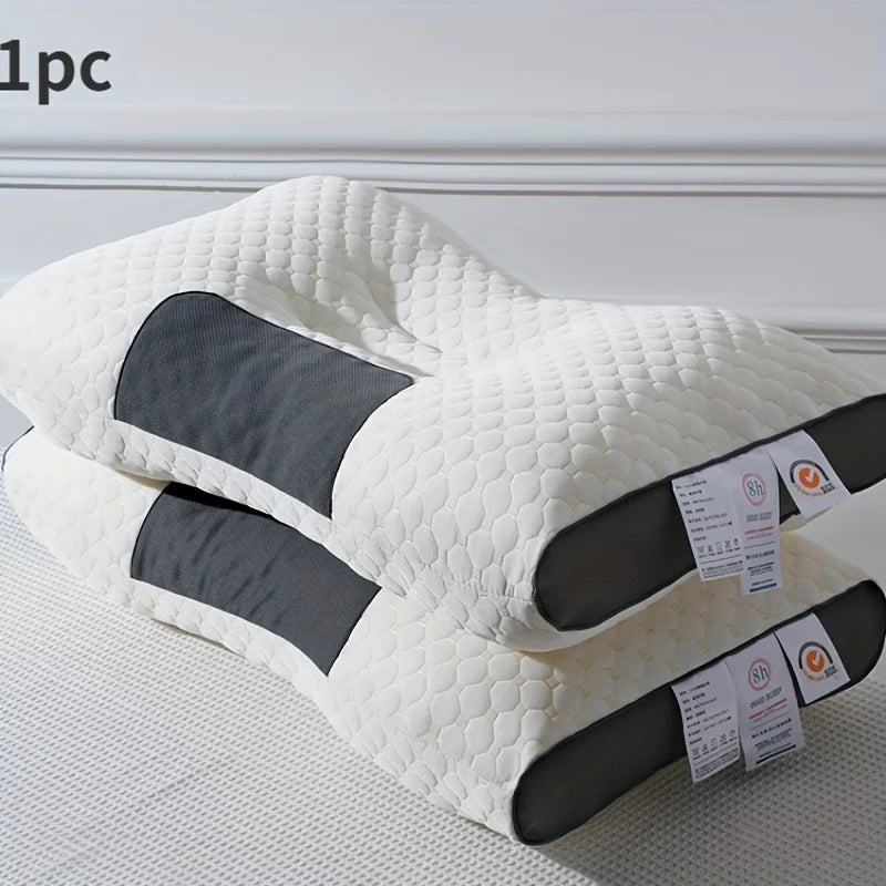 Honeycomb Waffle Pillow Insert - Breathable Massage Texture for Neck & Back Support, Moisture-Wicking Polyester