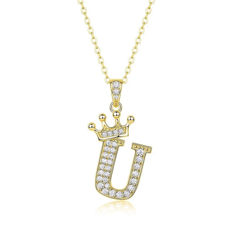 Collana con Lettere dell'Alfabeto in Moissanite D Color VVS1 Certificata