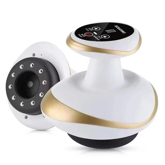 Electric Vacuum Cupping Massage Device LCD Display Heating Scraping Suction Cups Gua Sha Scraping Tool  Relieve Muscles Soreness