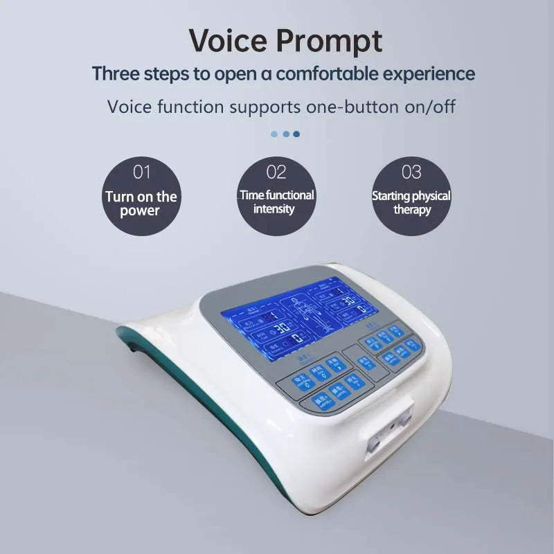 2 Channel Nerve Tens Unit Ems Physical Therapeutic Low Frequency Massager Electric Pulse Pain Relief Tens Machine