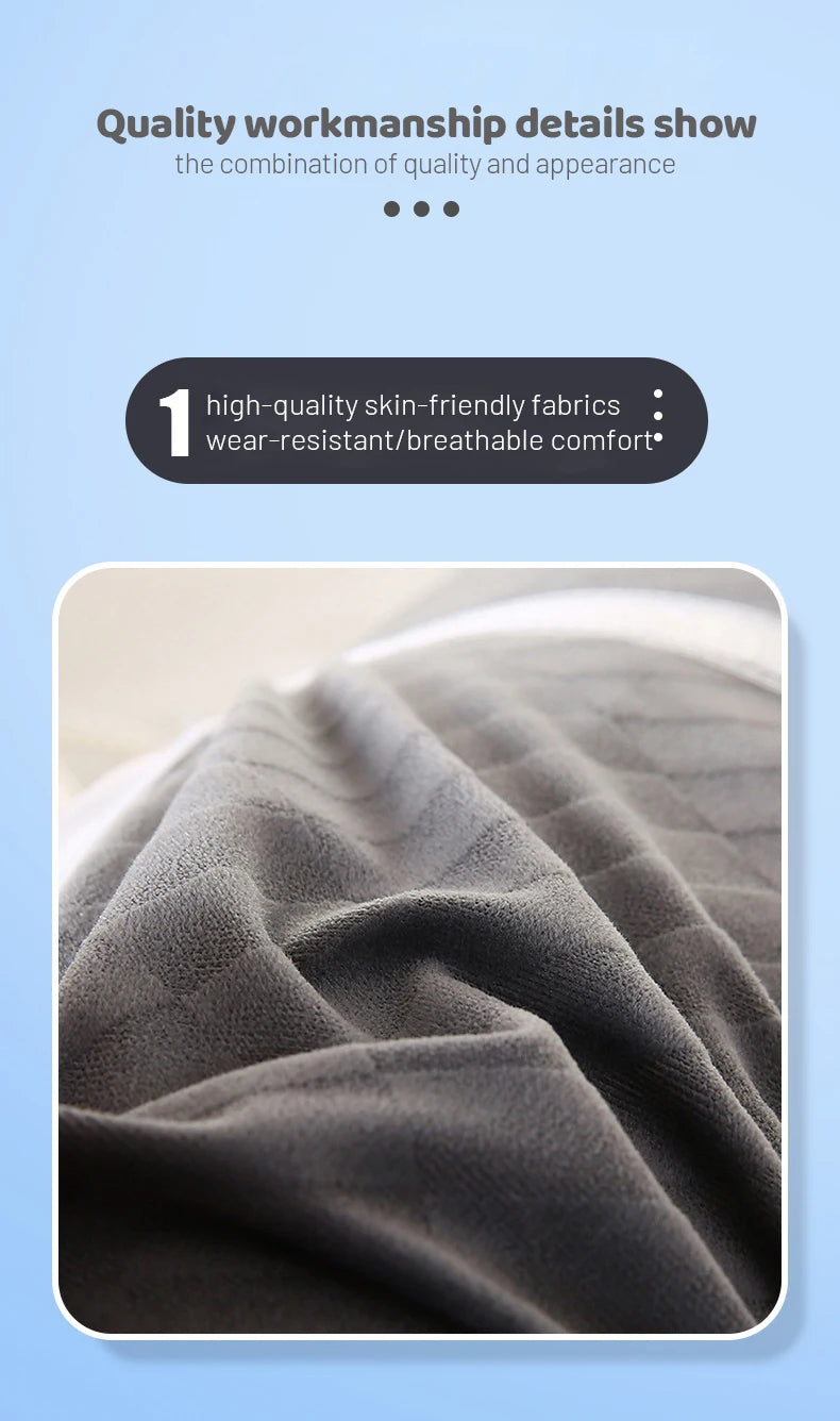 Cervical Neck Roll Memory Foam Pillow Bolster Pillow Round Neck Pillows Support for Sleeping Bolster Pillow for Bed Legs Back